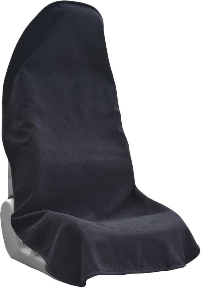 Car Seat Covers Universal Car Protective Front Seat Covers Washable Non-Slip Seat Protectors for Gym Workouts,Waterproof and Sweatproof Towel Seat Covers for Cars,Trucks, Jeeps (Black). Hover Image