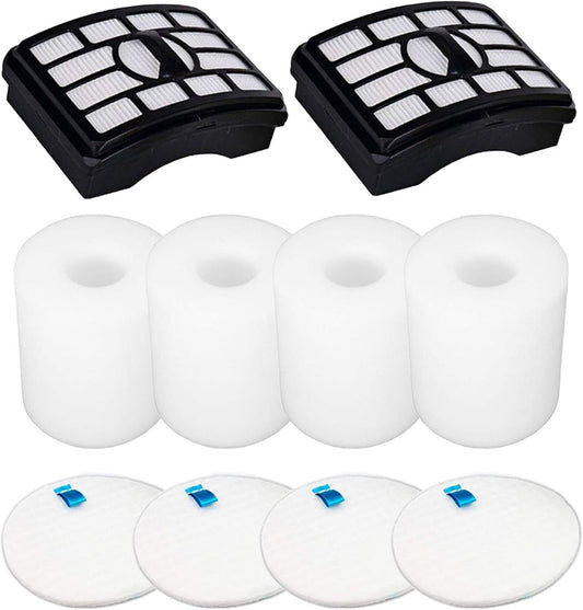 Vacuum Filters Replacement for Shark Rotator Professional Lift-Away NV500 NV501 NV502 NV503 NV505 NV510 NV520 NV552 ZU780 ZU782 ZU785 UV560, 2 Post Filters +4 Foam&Felt Filters, Part # XFF500 & XHF500