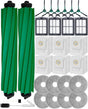 28PCS Accessories for iRobot Roomba Plus 405/505/507 Combo Robot Vacuum Cleaner, Parts Contents 2 Roller Brushes, 6 Side Brushes, 6 Dust Bags, 4 HEPA Filters, 8 Mop Pads, 1 Cleaning Brush.