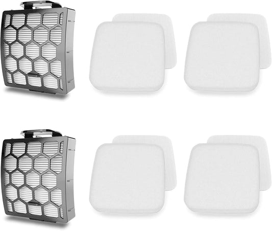Filter Replacement for Shark Rotator Lift-Away LA300 LA301 LA322 LA351 LA500 LA502 LA555 LA360 LA362 LA401 LA455 LA702 ADV DuoClean PowerFins Upright Vacuum Cleaner, Part XFFK320 & XHF320.