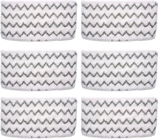 6 Pack S1000 S2001 Steam Mop Replacement Pads for Shark S1000 S1000A S1000C S1000WM S10001C S1200 & S2001 SteamSpot Steam Mop.