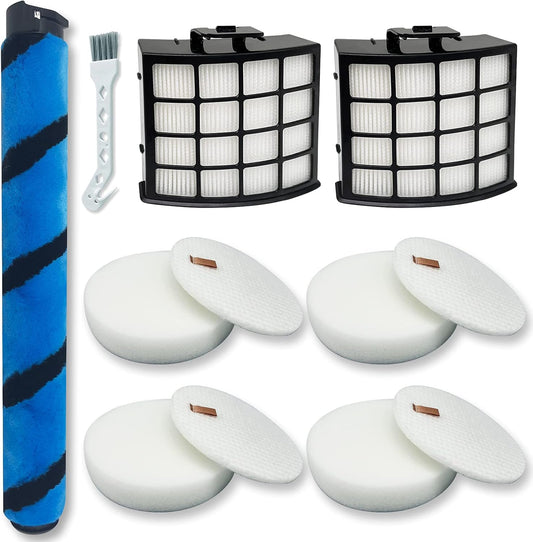 AZ2002 Filter Replacement Accessories for Shark AZ2002 AZ2000 AZ2000W Vertex DuoClean PowerFin Upright Vacuum, 2 Post-Motor Filters, 4 Foam & Felt Filters, 1 Soft Brushroll.