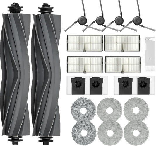 Replacement Parts Accessories for Dreame X40 Ultra Complete L40 Ultra X40 Master MOVA P10 Pro Ultra Mop Pads X6; Dust Bag X4; Filter HEPA X4; Main Brushes X2; Side Brushes X4