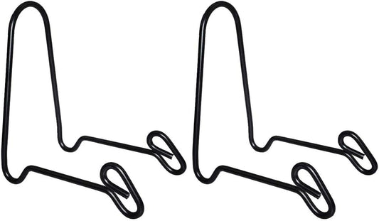 2 Pack Display Stand Easel Iron Bowl Stands for Display Medium Deep Bowls, Platters and Deep Dishes