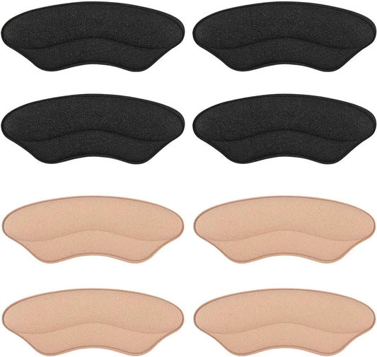 Foam Heel Pads for Shoe That are Too Big Inserts Grips, Back of Heel Cushions Protectors Liner Slip Pads,Blisters,Filler for Loose Shoe (Multicolor).