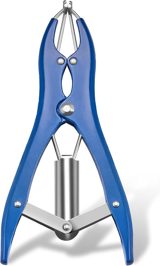 Balloon Expander Pliers Balloon Stuffing Tool Blue Stainless Steel Balloon Stretcher Sequin Filling Pliers for Filling Balloon Sequins Petals Home Party Activities(Simple Style).