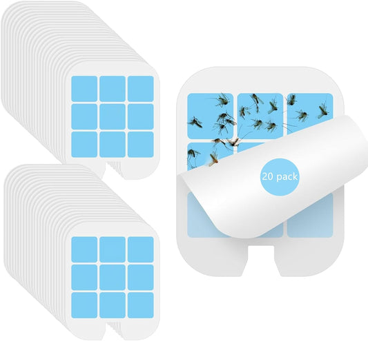 20 Pack Refill Glue Cards Compatible with Safer Home Fly Trap Refill,Applicable to SH502ãSH503ã23005-06 and DT3005WãDT3005W-DS3, Flying Insect Trap Refill Replacement.