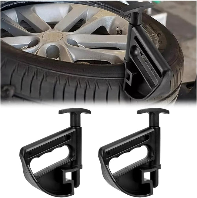 2PCS Car Tire Changer, Nylon Vehicle Tire Bead Clamp Drop Center Tool, Heavy Duty Automotive Rim Pry Tire Changer Wheel Changing Helper Accessories, Universal for Most Cars. Hover Image