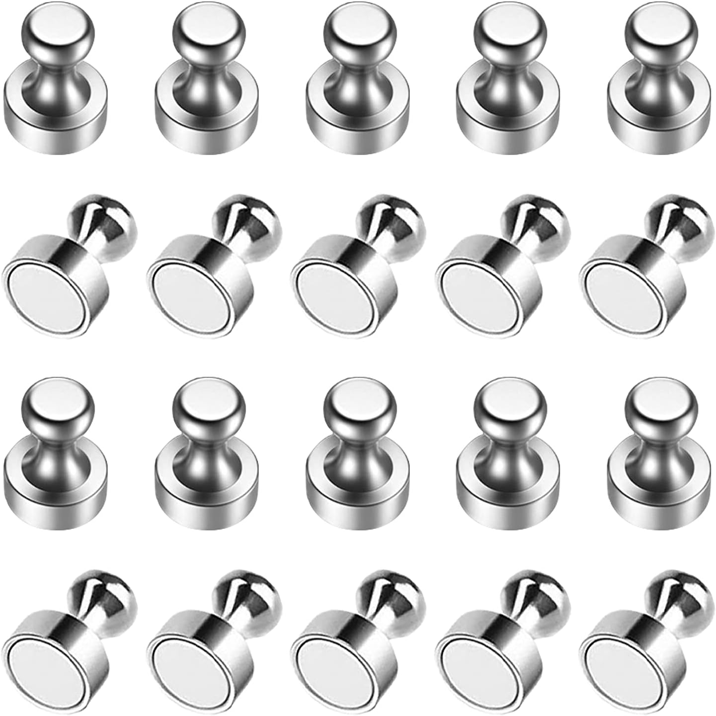 Fridge Magnets, Refrigerator Magnets, Strong Magnets for Whiteboard, Small Magnets Perfect for Classroom Office Kitchen Accessories Decorative Locker Magnetic 20PCS in a Box.