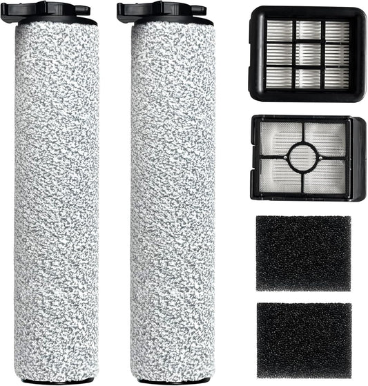 Replacement Brush Roller and HEPA Filters Kit Compatible with Bissell Crosswave HF3 Cordless Wet/Dry Vacuum Cleaner 3649A Model