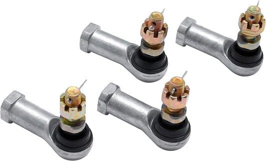 Tie Rod End Kit, Ball Joint, Compatible With 2000-2017 Honda Rancher 350/400 / 420 | 03-17 Honda Rincon 650/680 | 1989 1990 Honda pilot 400, Driver Left & Passenger Right Side, 2 Sets.