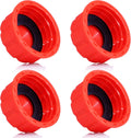 5 Gallon Gas Can Cap Replacement, Coarse Thread Gas Cap for Gasoline, Portable Gas Tank Lid for 5+ Gallon Plastic and Metal Gas Cans, Includes Spout Replacement Old Style(Pack of 4).