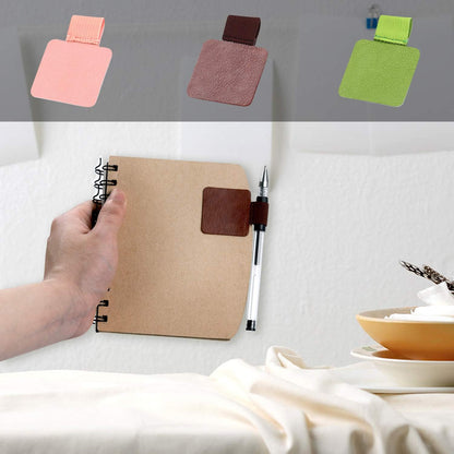 Pen Loop Holder Set, 12 Pack Self-Adhesive Pencil Elastic Design for Notebooks, Journals, Calendars with Colors (12 Pcs)