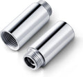 2 Pcs Shower Head Extension Arm Stainless Steel Pipe 1/2pt Male to Female Thread Cast Fitting Coupler Adapter(2 Inch) Inch