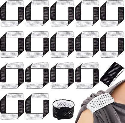 16 Pairs Jersey Sleeve Bands Ties Soccer Softball Holder with Hook and Loop Fasteners for Shirts Scrunchies T Baseball Sports Activities Men