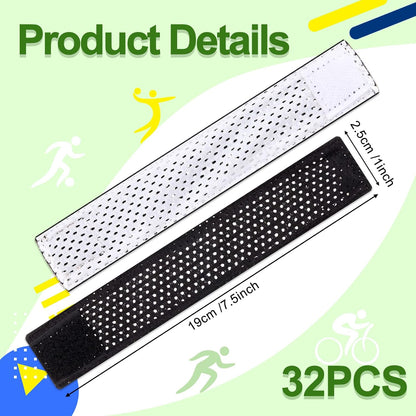 16 Pairs Jersey Sleeve Bands Ties Soccer Softball Holder with Hook and Loop Fasteners for Shirts Scrunchies T Baseball Sports Activities Men