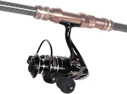 Spinning Reel, Fishing Reel,NX2000-NX7000 Series, Right/Left Handle, EVA Grip, Corrosion-Resistant, Aluminum Spool, Black