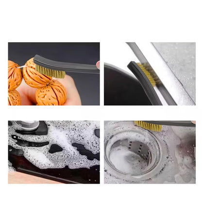 6Pc Mini Wire Brush Set, Steel Brass Nylon Cleaning Polishing Metal Rust Tools, Suitable for Paint Dirt