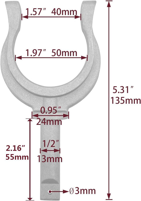 2 Pieces Aluminum Oar Lock Oarlock Rowlock Premium Marine Row Boat Dinghy Water Raft Kayak Canoe Side Mount
