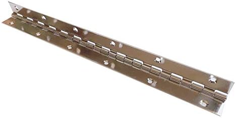 Marine Grade Stainless Steel 14 X 2 INCH Boat Piano Hinge Continuous with Hole, Polished Finish Home Furniture Hardware Door