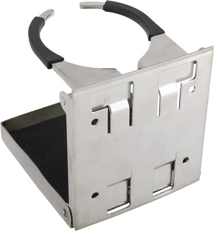 316 Stainless Steel Adjustable Fold Down Cup Drink Holder Marine Boat Caravan Car for Mug up to Dia 3.15"