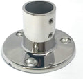 Stainless Steel Boat Round Base Handrail Fittings 90 Degree 1"