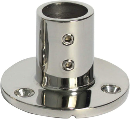 Stainless Steel Boat Round Base Handrail Fittings 90 Degree 1"