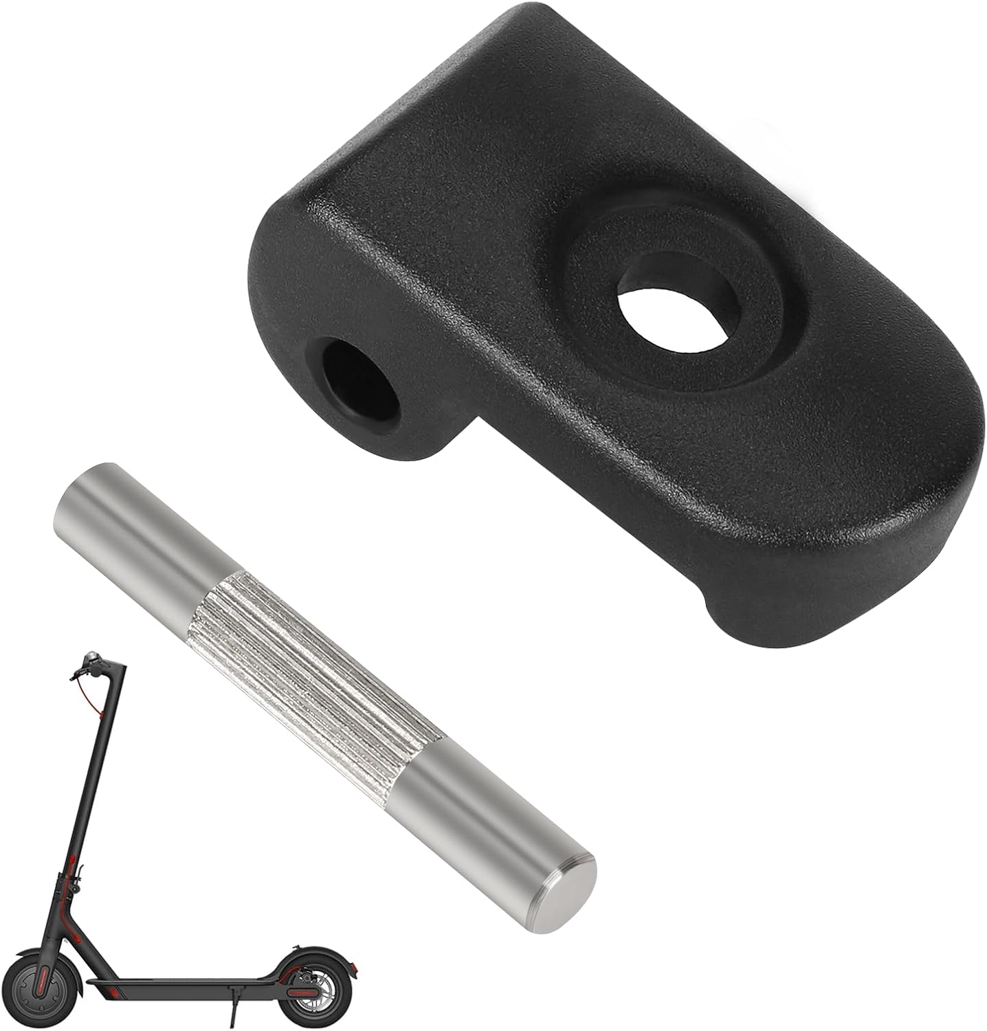 Folding hook lock with iron clasp, compatible with Xiao-Mi M365, reinforced hinge for aluminium folding electric scooters.