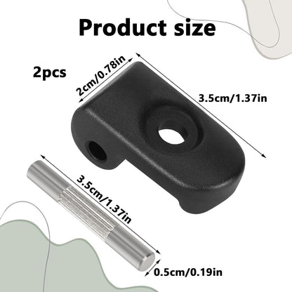 Folding hook lock with iron clasp, compatible with Xiao-Mi M365, reinforced hinge for aluminium folding electric scooters.