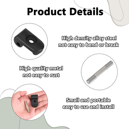 Folding hook lock with iron clasp, compatible with Xiao-Mi M365, reinforced hinge for aluminium folding electric scooters.