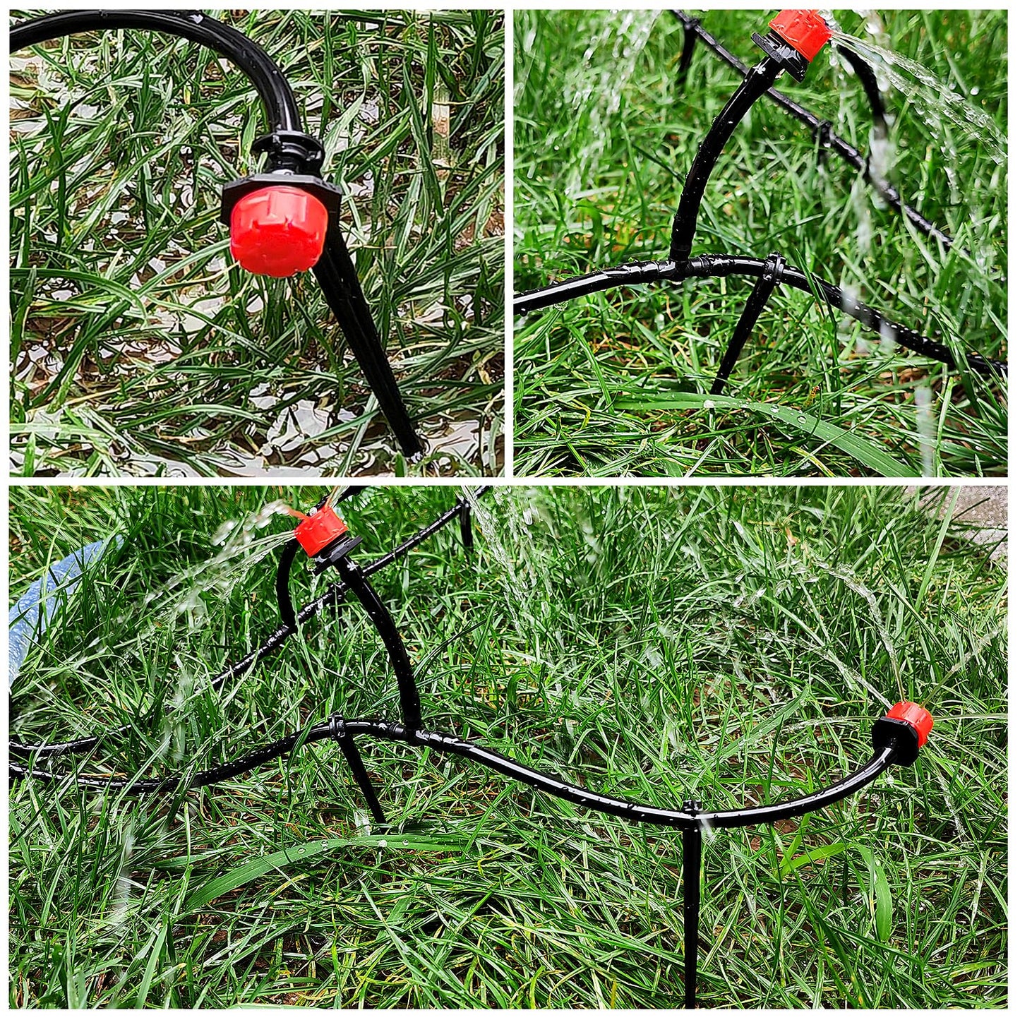 Petluno 100 Pieces Irrigation Dripper Stakes, Dripper Support for Irrigation, for 4/7 mm Hose, Vegetable Gardens, Plants or Flower Beds mm - pieces