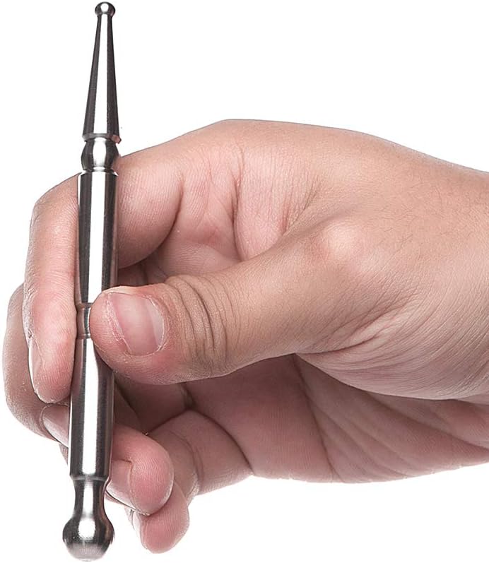 Stainless Steel Deep Tissue Massage Tool-Manual Acupuncture Pen-Trigger Point Massage Relief Pain Therapy Tools Full Body Relaxing Trigger Self-Massage Acupressure Bar (A)-A
