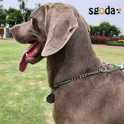 Chain Dog Training Choke Collar, 304 Stainless Steel, Total Length 20 in, 2.5 mm