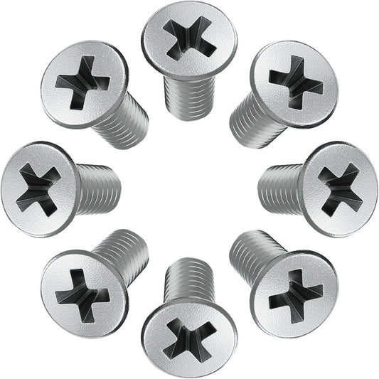 8pcs Screw Rotor Brake Disc Retaining 93600-06014-0H - Set is Best Replacement for Honda, Acura, Hyundai, Kia, Mazda - Front and Rear Stainless Steel Retaining Screws by