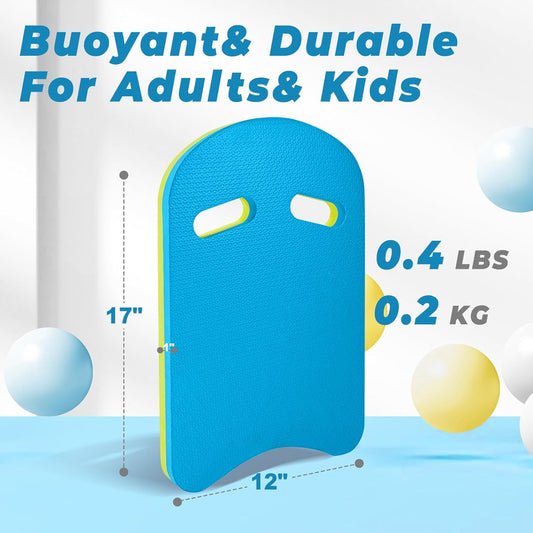 2025 Swimming Kickboard, Training Aid Board for Swimming and Exercise Training, U Design Kick Boards Easy to Grip, Durable EVA Safty Kickboard for Adults