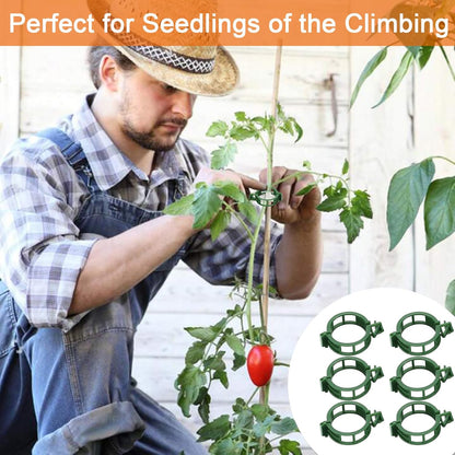 Tomato Clips for Climbing Plants, 300 Pcs Reusable Plastic Tomato Plant Clips for Climbing Plants,Tomato Trellis Clips for Plants Support