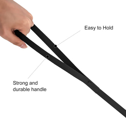 Waterproof Long Leash Durable Dog Recall Training Lead Great for Outdoor Hiking, Training, Yard, Beach and Swimming (Black, 30ft)
