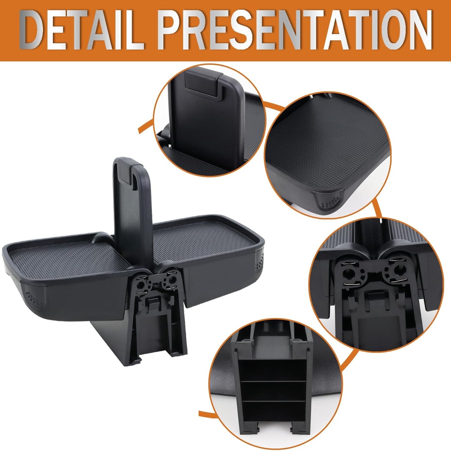Cup Holder Insert Fits for 2016 2017 2018 Honda HRV HR-V, Replaces 77230-T7W-A02ZA