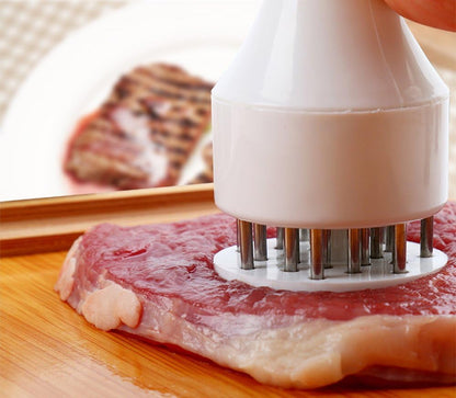 2 Pack Meat Tenderizer Tool Profession Kitchen Gadgets Jacquard Meat Tenderizers 21 Blades Stainless Steel Meat Tenderizer Needle Best For Tenderizing,BBQ,Marinade & Flavor Maximizer