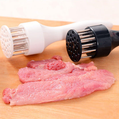 2 Pack Meat Tenderizer Tool Profession Kitchen Gadgets Jacquard Meat Tenderizers 21 Blades Stainless Steel Meat Tenderizer Needle Best For Tenderizing,BBQ,Marinade & Flavor Maximizer