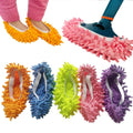 10 PCS 5 Pairs Dust Duster Mop Slippers Shoes Cover, Multi Function Washable Microfiber Foot Socks Floor Cleaning Shoes Cover for House Kitchen Office