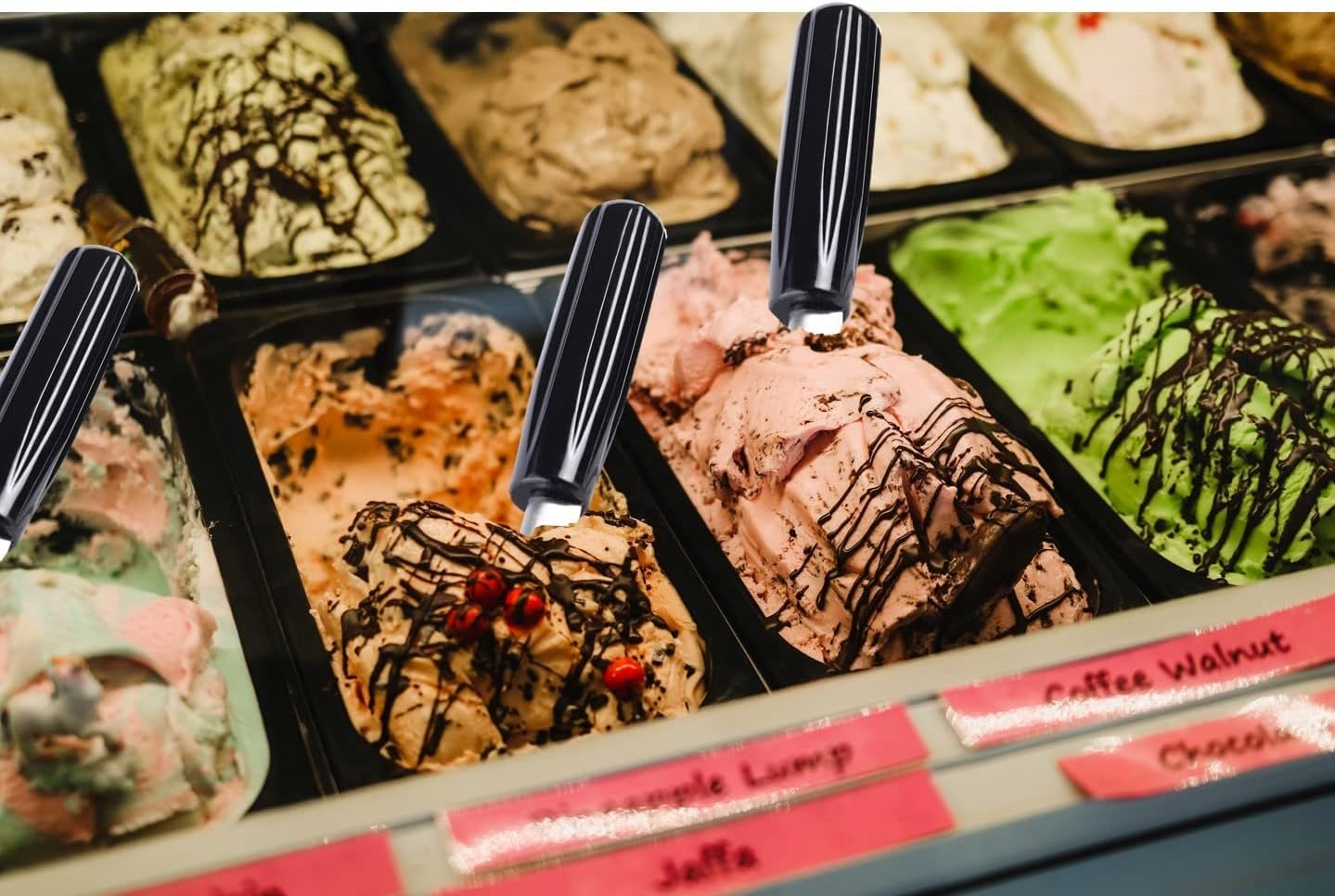 Ice Cream Spade - Stainless Steel Ice Cream Paddle for Hard or Creamy Ice Cream - Ice Cream Scoop with Comfortable Plastic Handle - Heavy Duty Strong, Durable Bend Proof Ice Cream Scooper