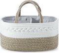 Baby Diaper Caddy Organizer, Portable Nursery Organizers and Storage Baby Basket, Cotton Rope Diaper Organizer for Baby Shower Gifts Newborn Infants - Brown