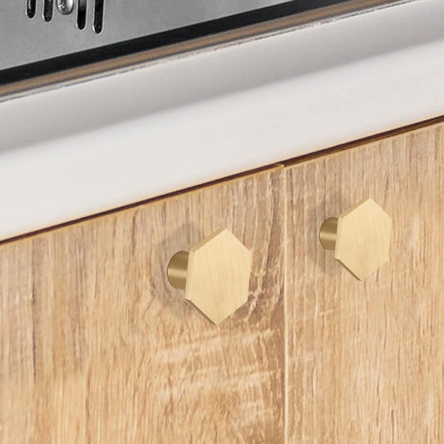 5 Pack Cabinet Knobs Gold Kitchen Drawer Knobs - LS6275GD Gold Cupboard Knobs Kitchen Cabinet Hardware Gold Drawer Knobs Cabinet Door Knobs
