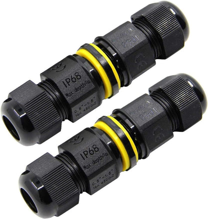 FX Junction Box Outdoor Waterproof IP68 Electrical Cable Connector 2 Way M20 Plug Wire Range 5 to 12mm External Cord Boxes 2 pcs