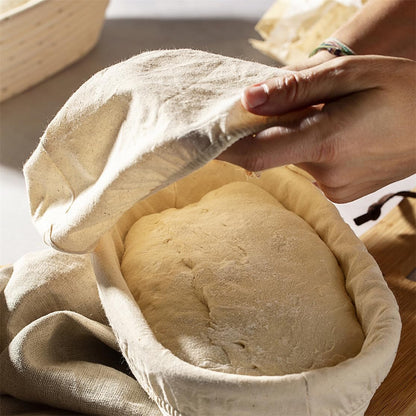 Sourdough Starter Bowl Covers 5PCS Reusable Sourdough Starter Jar Cloth Cover Elastic Fabric Caps Bread Proofing Bowl Lid Dough Basket Cover