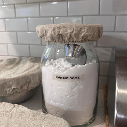 Sourdough Starter Bowl Covers 5PCS Reusable Sourdough Starter Jar Cloth Cover Elastic Fabric Caps Bread Proofing Bowl Lid Dough Basket Cover