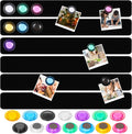 Magnetic Bulletin Board 6PCS Frameless Iron Board Strips Memo Board Bar Adhesive Backing Stainless Whiteboard Strips with 20PCS Magnet for Classroom Office Kitchen