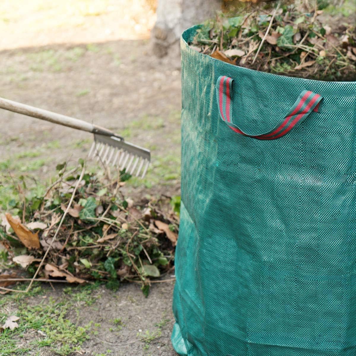 Reusable Gardening Lawn Leaf Bag, 272L, Green, 1 Count