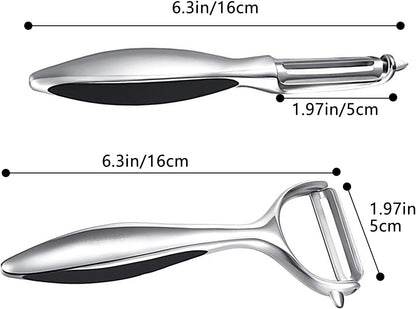 Vegetable Peeler Swivel Potato Peelers, Multifunction Peeler Set, Sharp Stainless Steel Blades and Ergonomic Handle